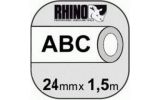 DY-1805443-K/ Картридж DYMO Rhino 1805443 с термоусадочной трубкой (белая), 24 мм x 1,5 м (5 штук в упаковке)